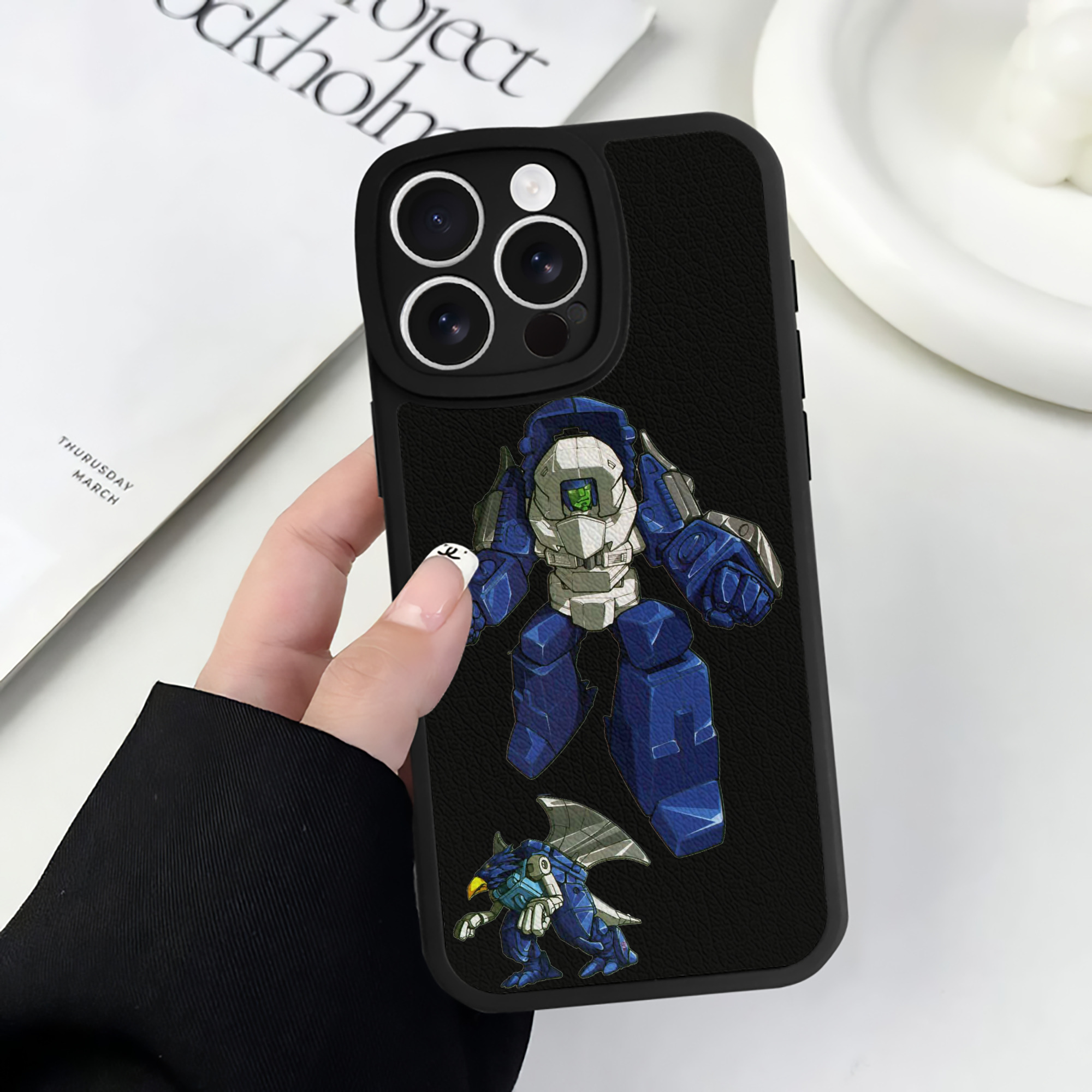 （画像用）  【iPhone 16シリーズ対応】シリコンスマホケース（レザー調） 材質：シリコン